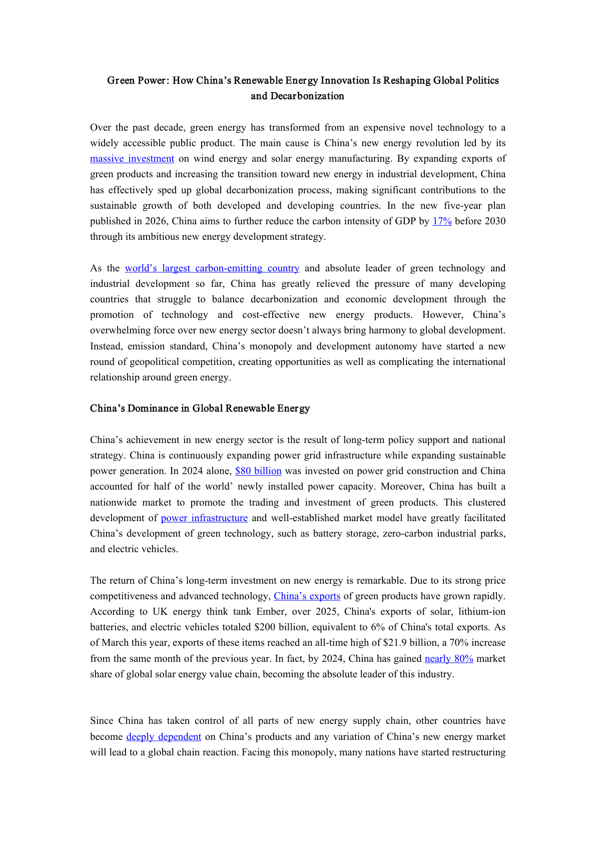 Green Power paper first page